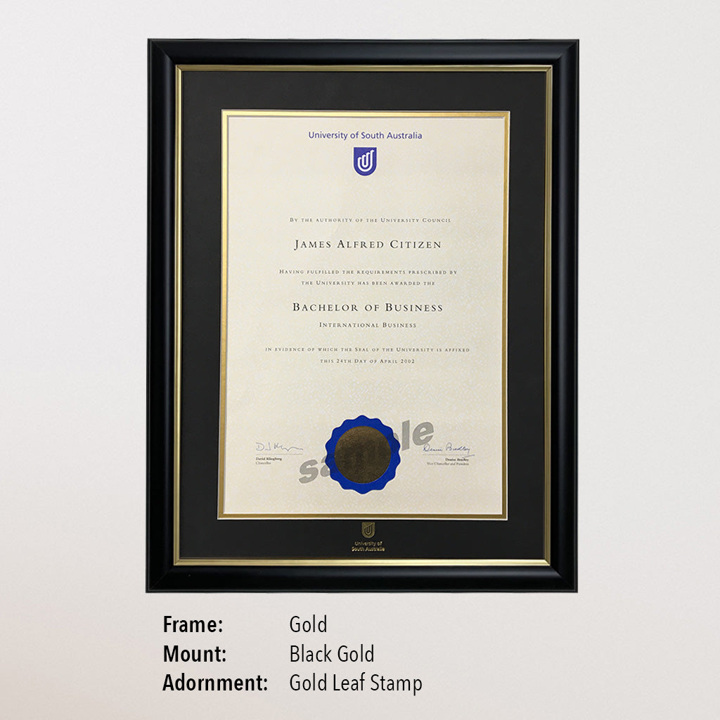 Single Certificate Frame