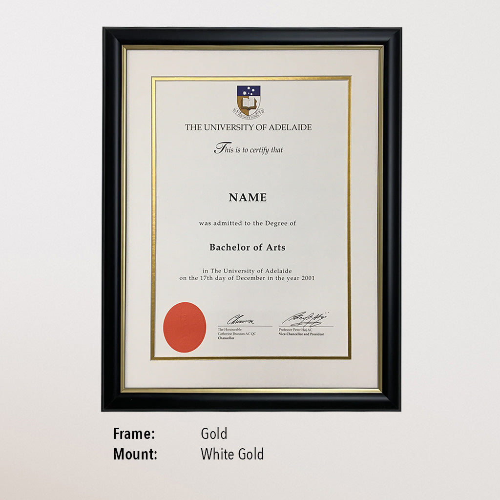 Single Certificate Frame