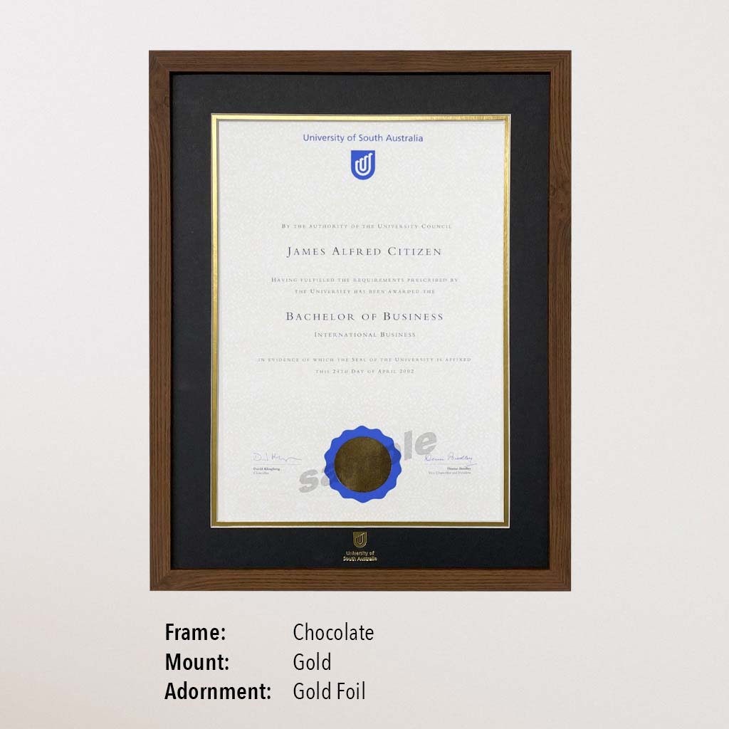 Single Certificate Frame