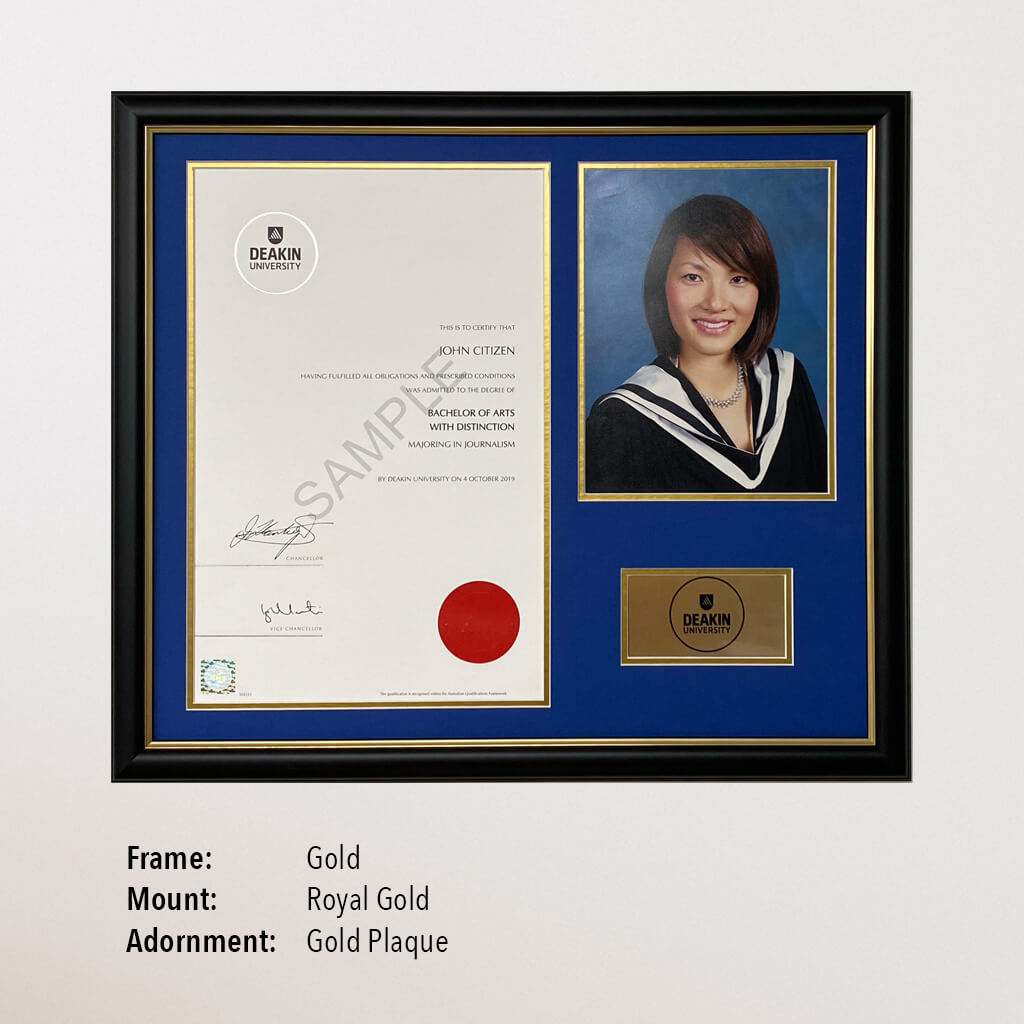 Photo Certificate Frame (Deakin)