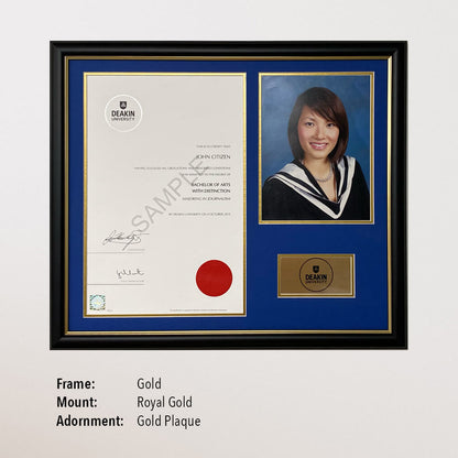Photo Certificate Frame (Deakin)