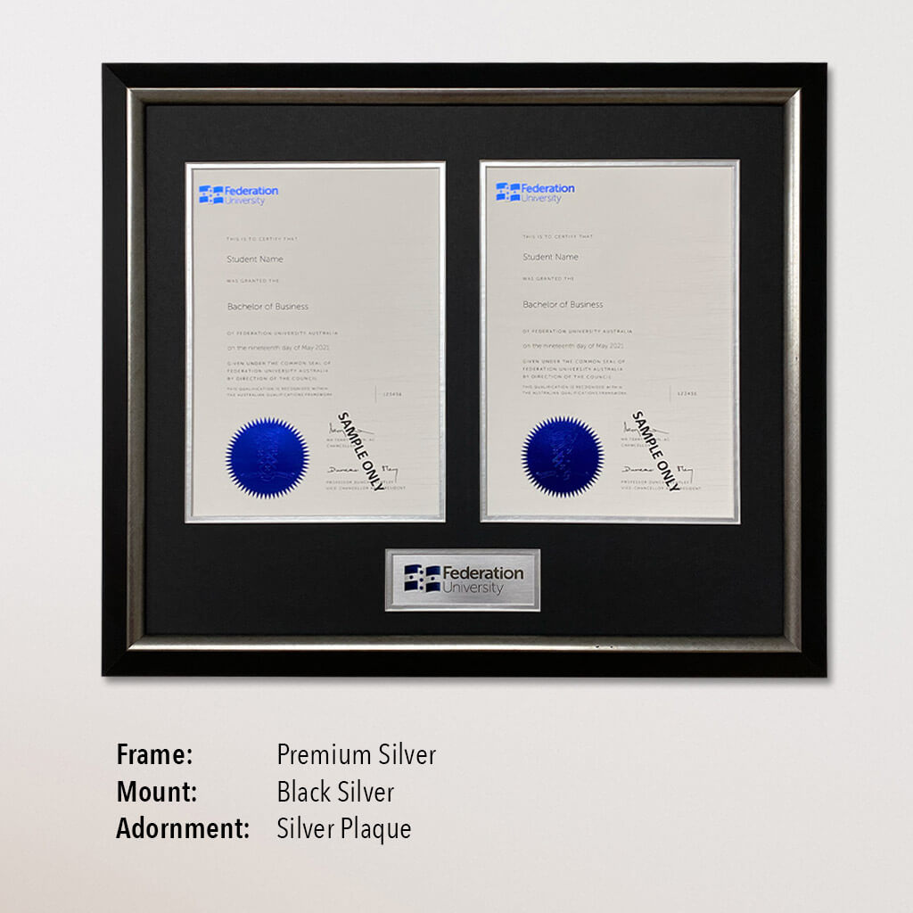 Double Certificate Frame (Fed Uni)