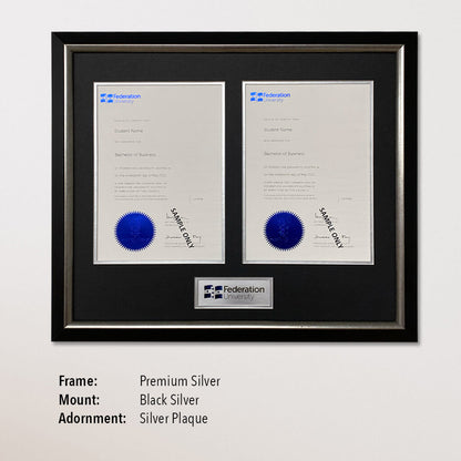 Double Certificate Frame (Fed Uni)