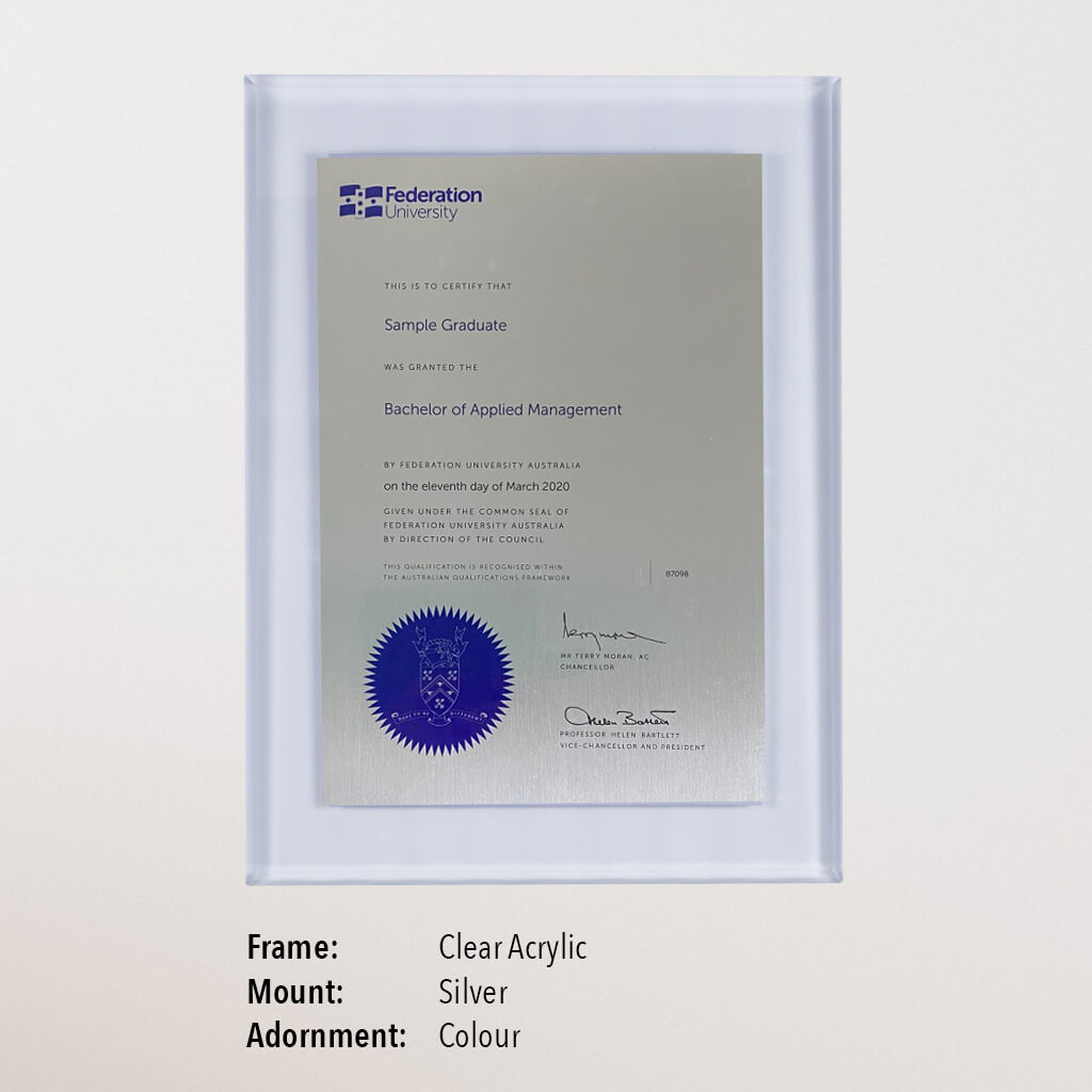 Certificate Plaque