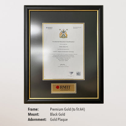Single Certificate Frame