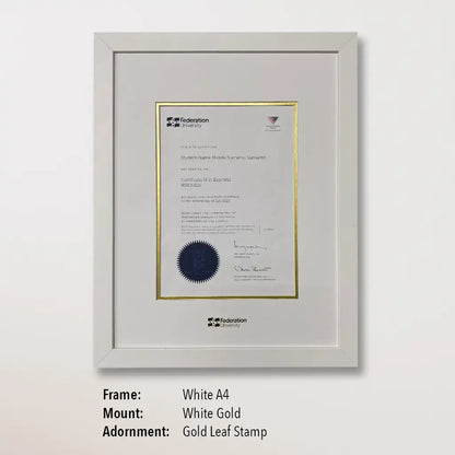 Single Certificate Frame