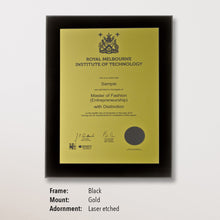 Load image into Gallery viewer, Certificate Plaque
