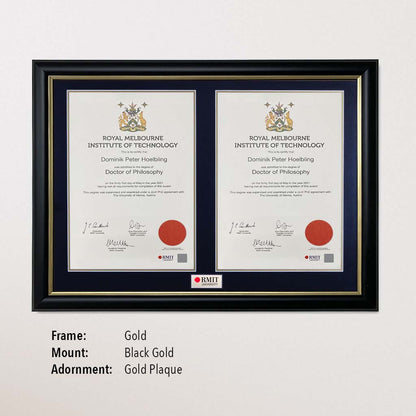 Double Certificate Frame (RMIT)