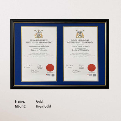 Double Certificate Frame (RMIT)
