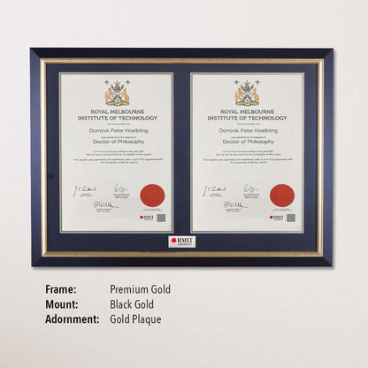 Double Certificate Frame (RMIT)