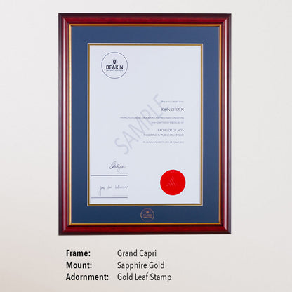 Single Certificate Frame (Deakin)