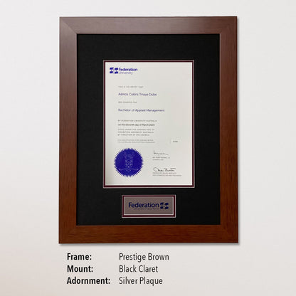 Single Certificate Frame