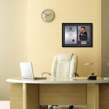 Load image into Gallery viewer, Photo Certificate Plaque - On Wall
